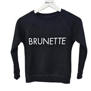 Brunette The Label, Kids, Girls Brunette Sweater, Black, Sweatshirt, Size 6-8